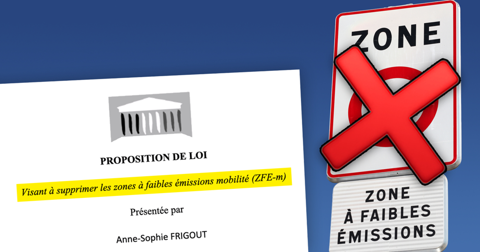 "40 millions d'automobilistes" d&eacute;voile une proposition de loi visant &agrave; supprimer les ZFE