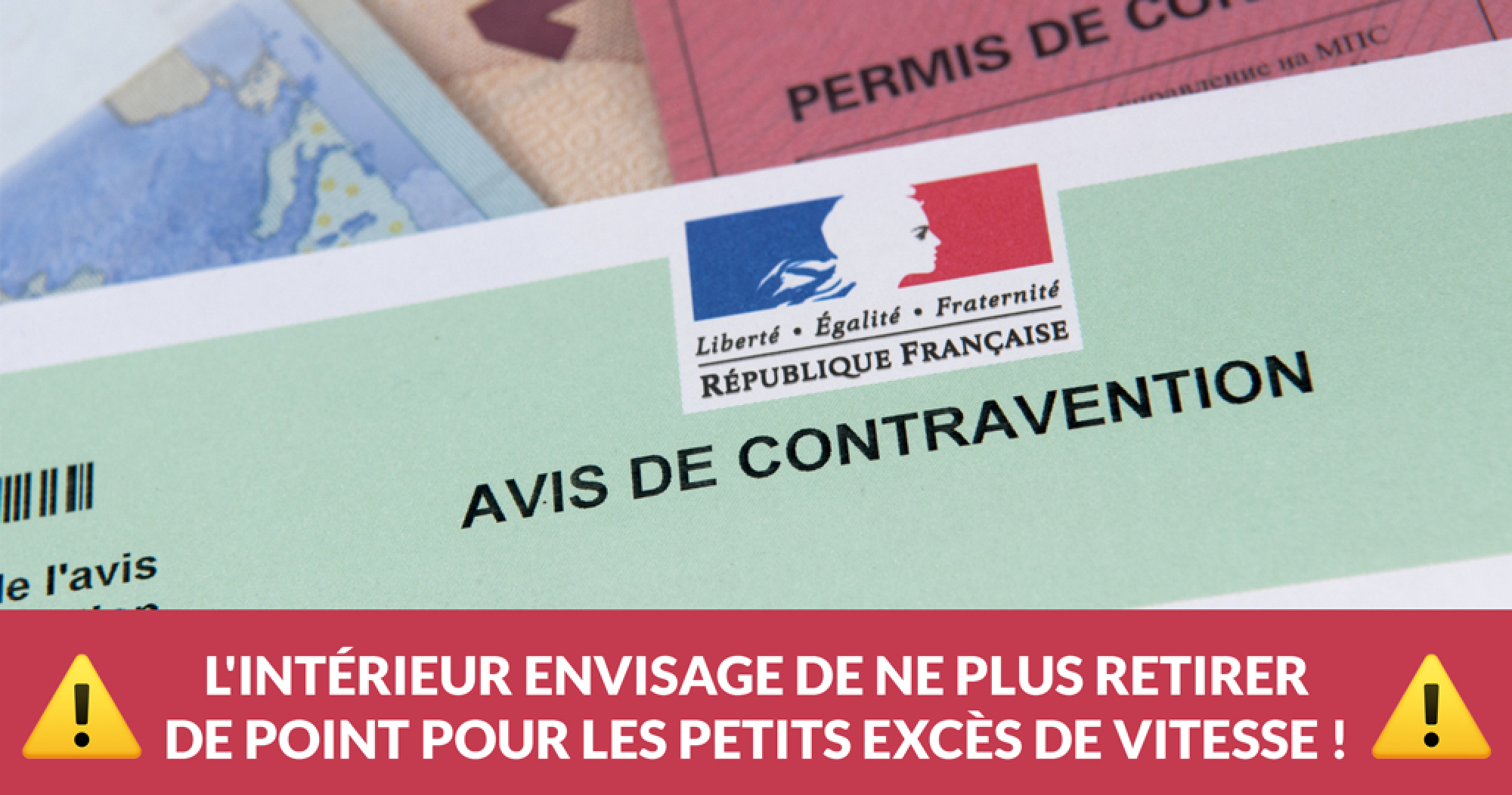 Le Gouvernement songe &agrave; ne plus retirer de point pour les petits exc&egrave;s de vitesse !