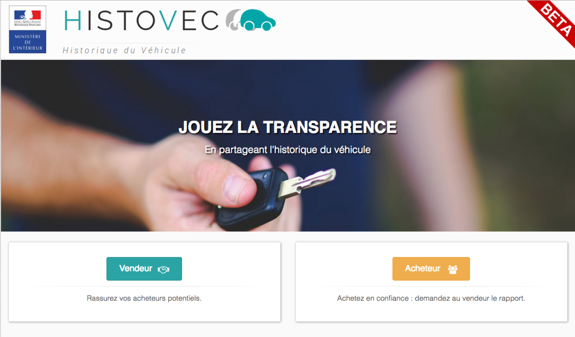 HistoVec : le service officiel du Gouvernement pour contr&ocirc;ler l'historique d'un v&eacute;hicule