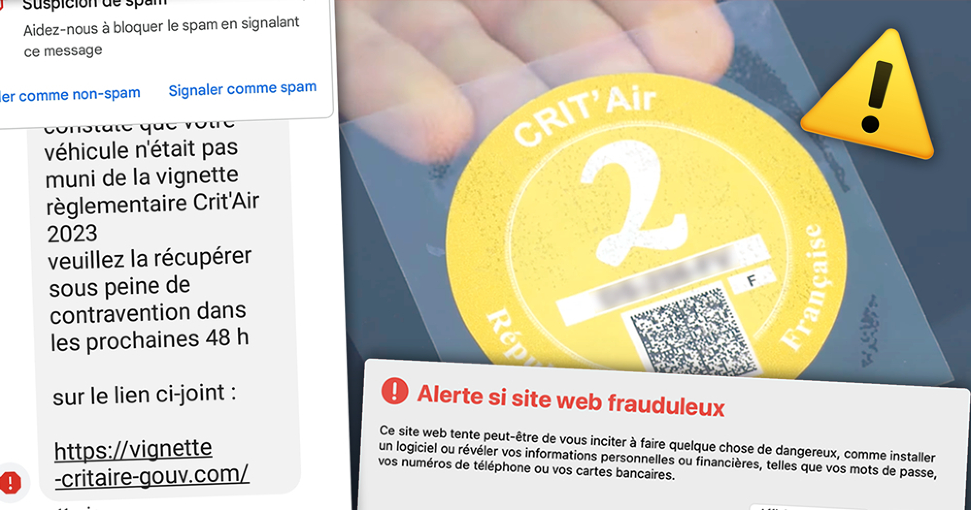 ZFE : attention &agrave; l'arnaque &agrave; la vignette Crit'Air !