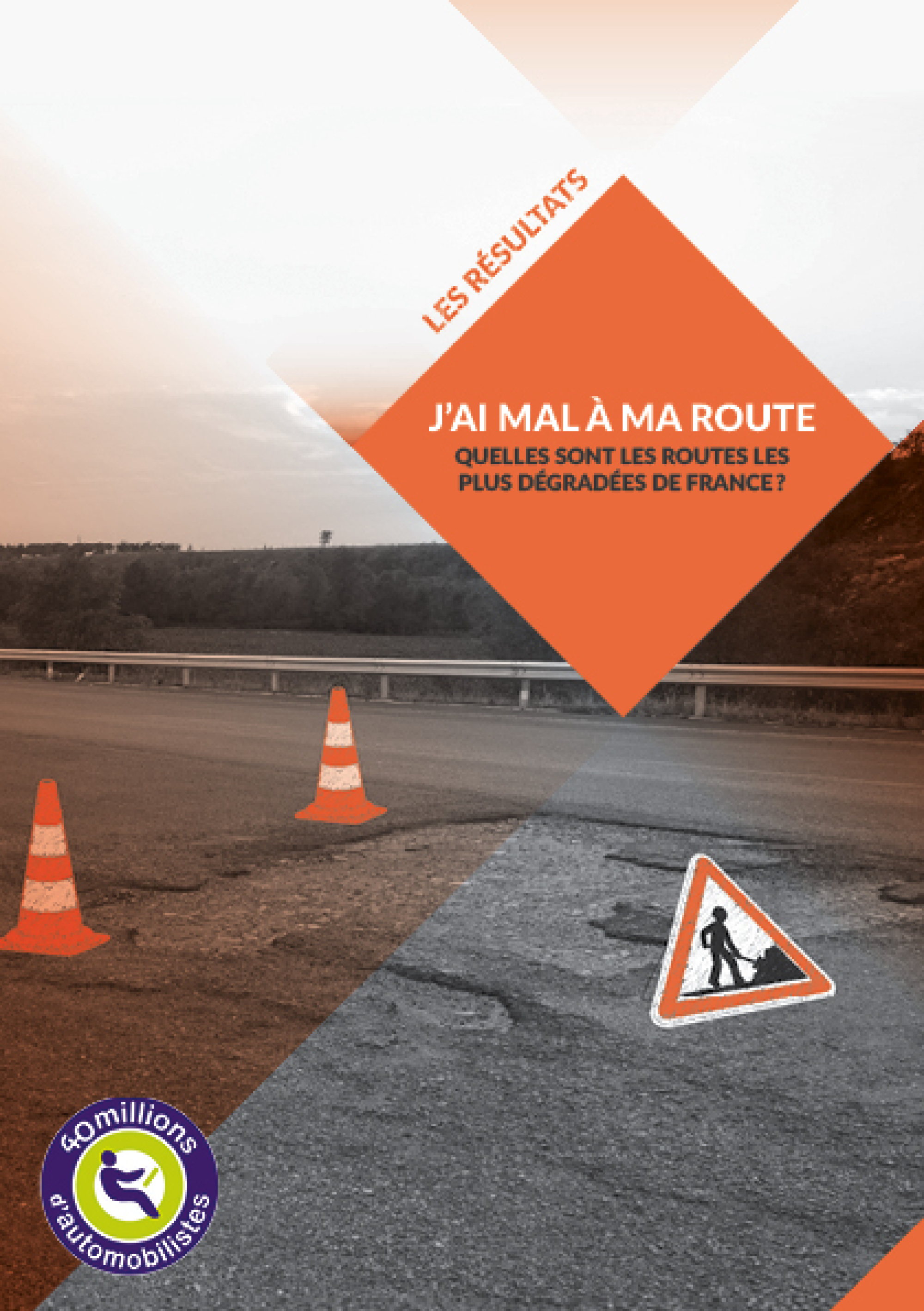 "40 millions d'automobilistes" publie le palmar&egrave;s des routes les plus d&eacute;grad&eacute;es par d&eacute;partement
